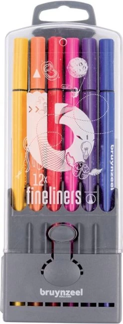 Fineliner Teens Bruynzeel: 12 Stuks