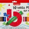 Viltstiften Bruynzeel: 10 Stuks Mega -Kinderspeelgoed Winkel bruynzeel viltstiften bruynzeel 10 stuks mega