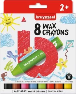 Waskrijtjes Bruynzeel: 8 Stuks