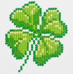 Four Leaf Clover Diamond Dotz: 10x10 Cm