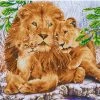 Lion Family Diamond Dotz: 76x55 Cm -Kinderspeelgoed Winkel diamond dotz lion family diamond dotz 76x55 cm