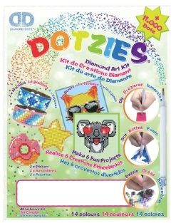 Diamond Dotz Megapack Dotzies 6-delig: Groen