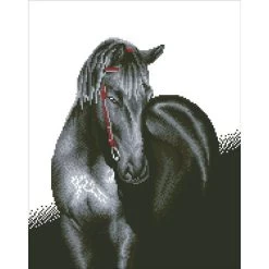 Midnight Stallion Diamond Dotz: 53x42 Cm -Kinderspeelgoed Winkel diamond dotz midnight stallion diamond dotz 53x42 2