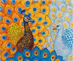 Romantic Peacocks Diamond Dotz: 57x49 Cm