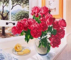 Roses By The Window Diamond Dotz: 57x49 Cm