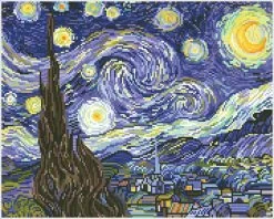 Starry Night By Van Gogh Diamond Dotz: 51x40 Cm -Kinderspeelgoed Winkel diamond dotz starry night by van gogh diamond dotz 1