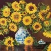 Sunflowers In A China Vase Diamond Dotz: 71x56 Cm -Kinderspeelgoed Winkel diamond dotz sunflowers in a china vase diamond do