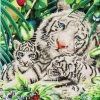White Tiger En Cubs Diamond Dotz: 52x52 Cm -Kinderspeelgoed Winkel diamond dotz white tiger en cubs diamond dotz 52x5 1