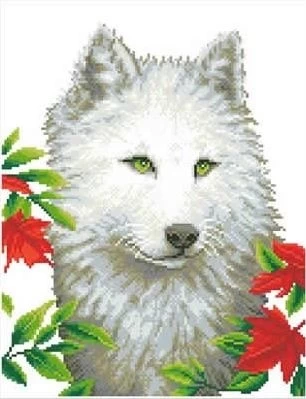 White Wolf Diamond Dotz: 46x35 Cm 4 White Wolf Diamond Dotz: 46x35 Cm - Afbeelding 2