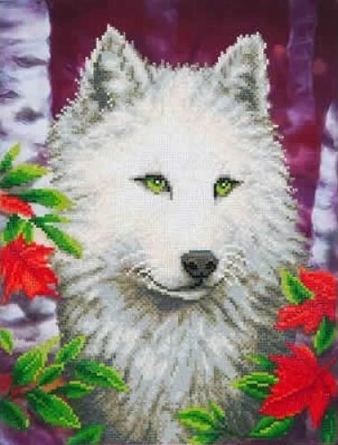 White Wolf Diamond Dotz: 46x35 Cm 3 White Wolf Diamond Dotz: 46x35 Cm