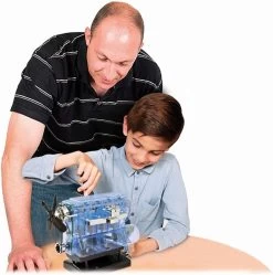 MEGABLEU Bouwmodelset Motor Lab 4 Cilinder Motor 110-delig -Kinderspeelgoed Winkel megableu bouwmodelset motor lab 4 cilinder motor 1 2