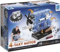 MEGABLEU Bouwmodelset Motor Lab 4 Cilinder Motor 110-delig