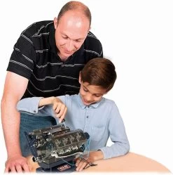 MEGABLEU Bouwmodelset Motor Lab V8 Motor 250-delig -Kinderspeelgoed Winkel megableu bouwmodelset motor lab v8 motor 250 delig 2