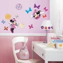 Muursticker Minnie Mouse Roommates: 25x45 Cm