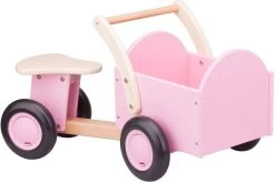 New Classic Toys® Bakfiets New Classic Toys: Roze 66x36x38 Cm