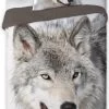 Dekbed Wolf 140x200/70x80 Cm -Kinderspeelgoed Winkel non license dekbed wolf 140x200 70x80 cm