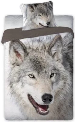 Dekbed Wolf 140x200/70x80 Cm