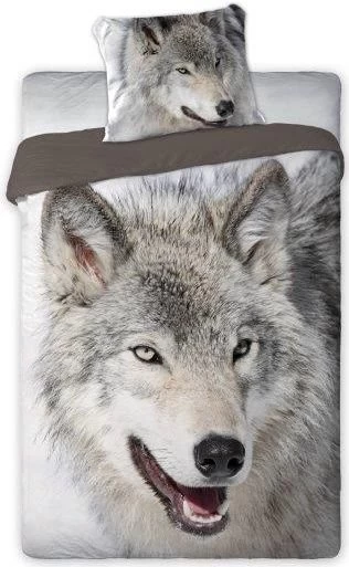 Dekbed Wolf 140x200/70x80 Cm