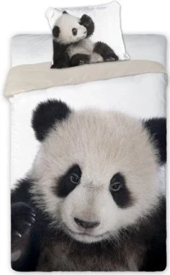 Dekbedovertrek Panda 140x200/70x80 Cm