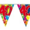 Vlaggenlijn Ballonnen: 40 Jaar - 10 Meter -Kinderspeelgoed Winkel non license vlaggenlijn ballonnen 40 jaar 10 meter