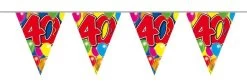 Vlaggenlijn Ballonnen: 40 Jaar - 10 Meter