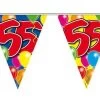 Vlaggenlijn Ballonnen: 55 Jaar - 10 Meter -Kinderspeelgoed Winkel non license vlaggenlijn ballonnen 55 jaar 10 meter