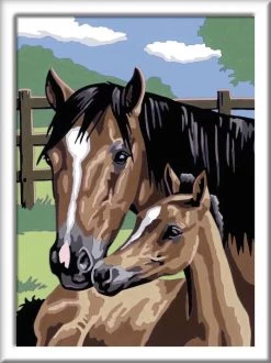 Ravensburger Paard Met Veulen Schilderen Op Nummer -Kinderspeelgoed Winkel ravensburger paard met veulen schilderen op nummer 1