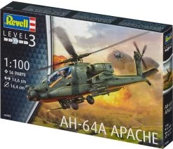 AH-64A Apache Revell Schaal 1:100 -Kinderspeelgoed Winkel revell helicopters ah 64a apache revell schaal 110 2