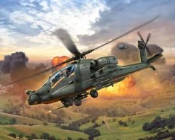 AH-64A Apache Revell Schaal 1:100 -Kinderspeelgoed Winkel revell helicopters ah 64a apache revell schaal 110 4
