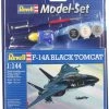 Model Set F-14A Black Tomcat Revell: Schaal 1:144 -Kinderspeelgoed Winkel revell modelsets model set f 14a black tomcat reve