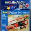 Model Set Fokker DR. 1 Triplane Revell: Schaal 1:72 -Kinderspeelgoed Winkel revell modelsets model set fokker dr 1 triplane re