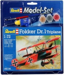 Model Set Fokker DR. 1 Triplane Revell: Schaal 1:72