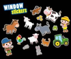Raamstickers SES: Boerderij -Kinderspeelgoed Winkel ses raamstickers ses boerderij 1