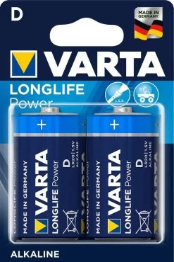 2 D Varta Monocel Alakline Batterijen