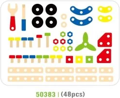 Constructie Set Viga Toys 48-delig -Kinderspeelgoed Winkel viga toys constructie set viga toys 48 delig 2