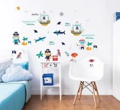 Muursticker Piraten Walltastic 41 Stickers